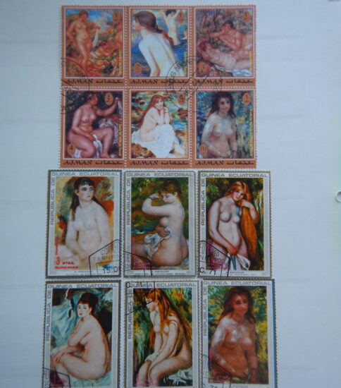 ピエール・オーギュスト・ルノワ一ル(切手)