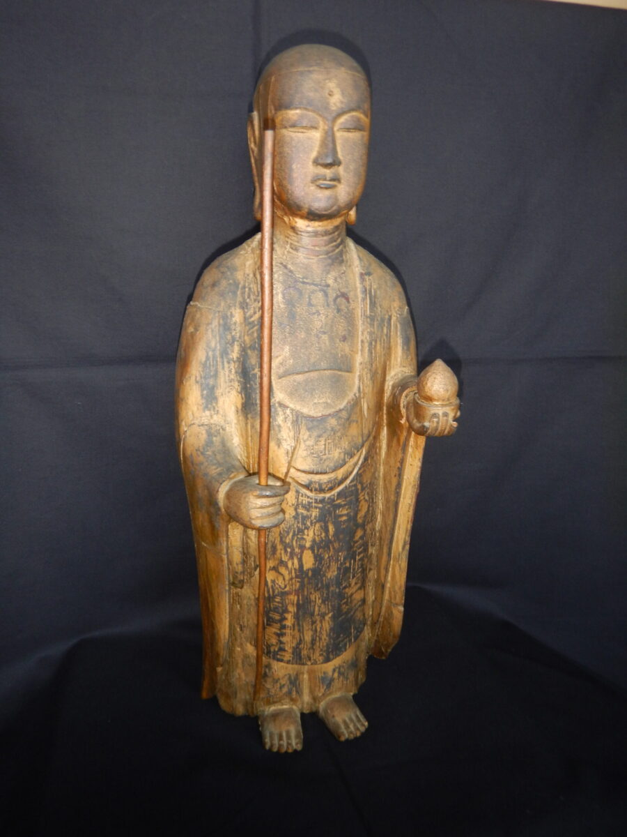 [地蔵菩薩］木彫・室町時代